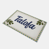 Welcome Mat ~ Talofa ~ Samoa Fußmatte (Schrägansicht)