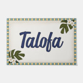 Welcome Mat ~ Talofa ~ Samoa Fußmatte (Vorderseite)
