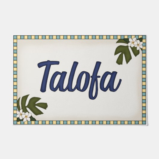 Welcome Mat ~ Talofa ~ Samoa Fußmatte (Vorderseite)