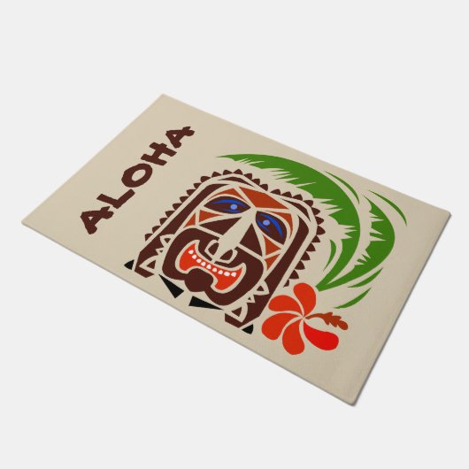 Welcome Mat, Tiki Bar.edit text Doormat Fußmatte (Schrägansicht)