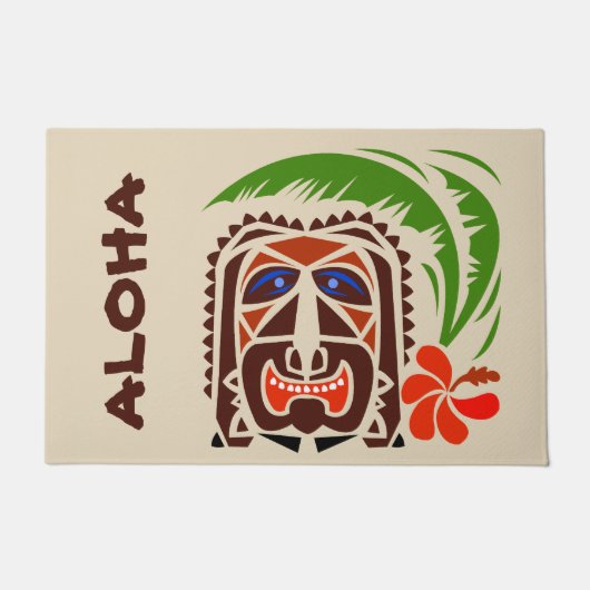 Welcome Mat, Tiki Bar.edit text Doormat Fußmatte (Vorderseite)