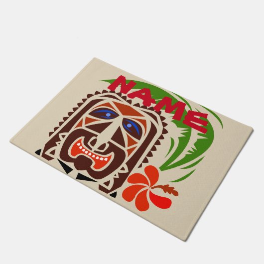 Welcome Mat, Tiki Bar.edit text Fußmatte (Schrägansicht)