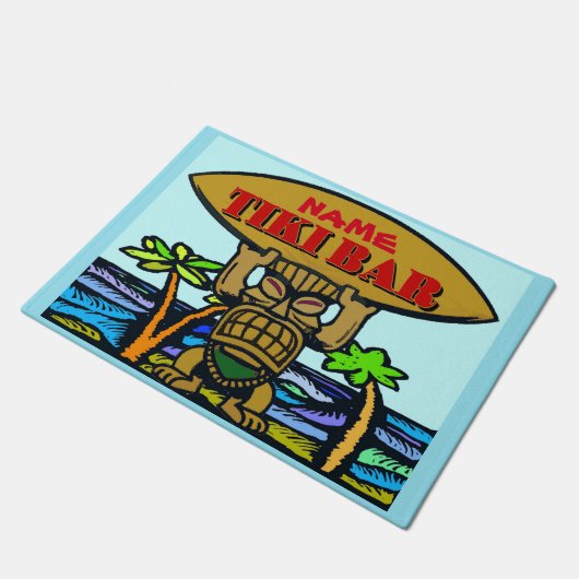 Welcome Mat, Tiki Bar Fußmatte (Schrägansicht)