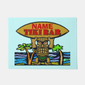Welcome Mat, Tiki Bar, Name Doormat hinzufügen Fußmatte (Vorderseite)