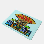 Welcome Mat, Tiki Bar, Name Doormat hinzufügen Fußmatte (Schrägansicht)
