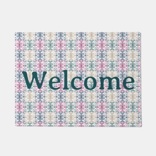 Welcome Mat with Tiles Fußmatte (Vorderseite)