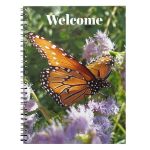 Welcome Monarch Butterfly Foto Guest Comment Notizblock