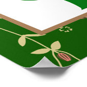 Welcome Monogram Family Tree Wiedersehen Poster (Ecke)