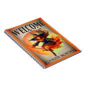 Welcome Mortal Halloween Hexe Notizblock (Rechte Seite)