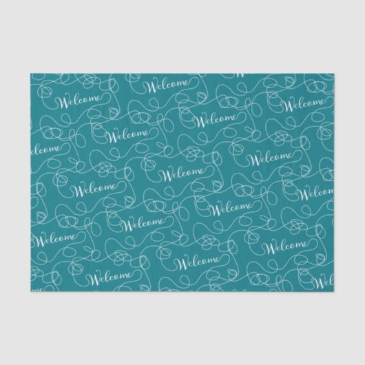 WELCOME nahtlose Muster mit LINIEN Seidenpapier (Vorderseite)