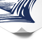 Welcome Nautic Brautparty Anchor White Poster (Ecke)