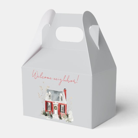 Welcome Neighbor Treat Box Geschenkschachtel (Vorderseite)