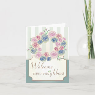 Welcome New Neighbors Note Card Karte