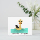 Welcome Newborn Postkarte (Stehend Vorderseite)
