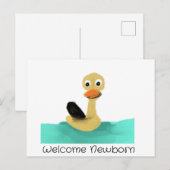 Welcome Newborn Postkarte (Vorne/Hinten)