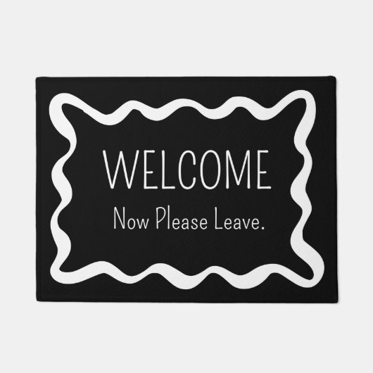 Welcome Now Please Leave Funny Introvert Fußmatte (Vorderseite)