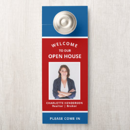 Welcome Open House Real Anwesen Agent Foto Türanhänger