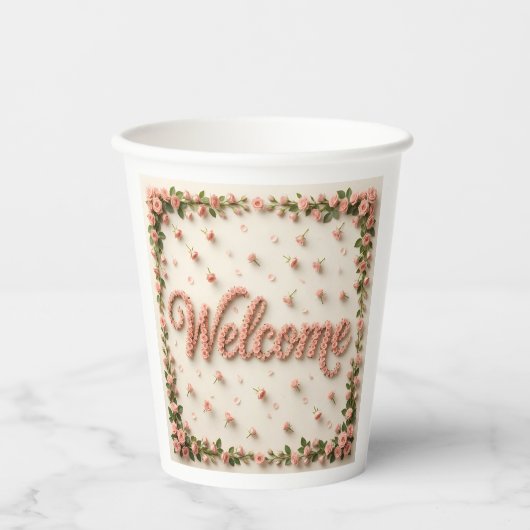 Welcome pappbecher (Vorderseite)