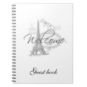 Welcome Paris theme Guest Buch (Vorderseite)