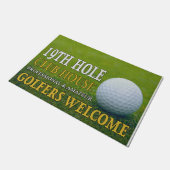 Welcome Professional & Amateur Golfers Fußmatte (Schrägansicht)