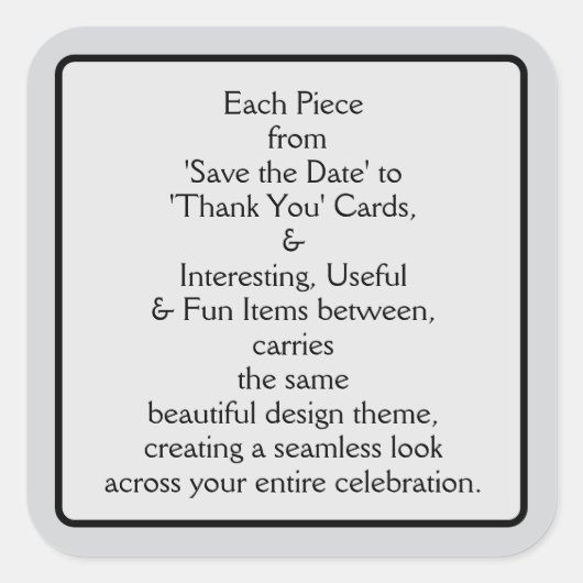 Welcome Pt 3 Quadratischer Aufkleber (Vorderseite)