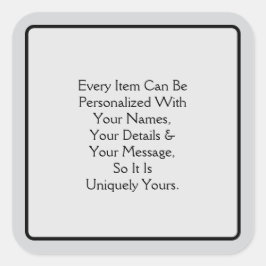 Welcome Pt 4 Quadratischer Aufkleber