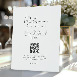 Welcome QR Code Wedding Galerie Sockelschild