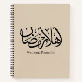 Welcome Ramadan Arabic Calligraphy Thuluth Notizblock (Vorderseite)