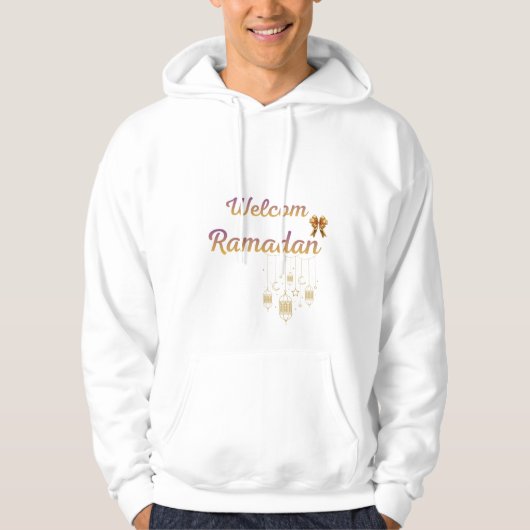 Welcome Ramadan Elegant Islamic Lantern Design – R Hoodie (Vorderseite)