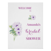 Welcome Ranunculus & Anemones Brautparty Custom Poster (Vorderseite)