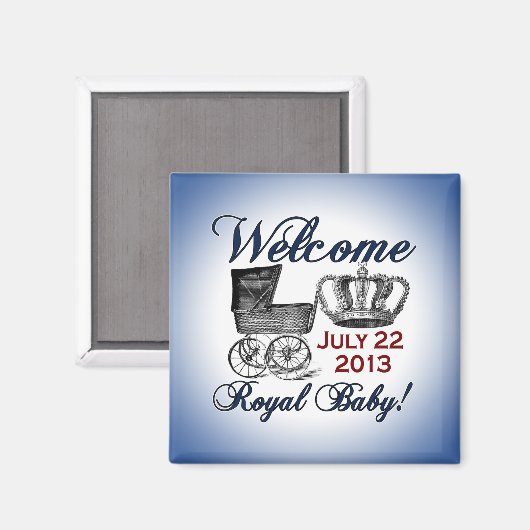 Welcome Royal Baby Magnet (Vorderseite/Rückseite)