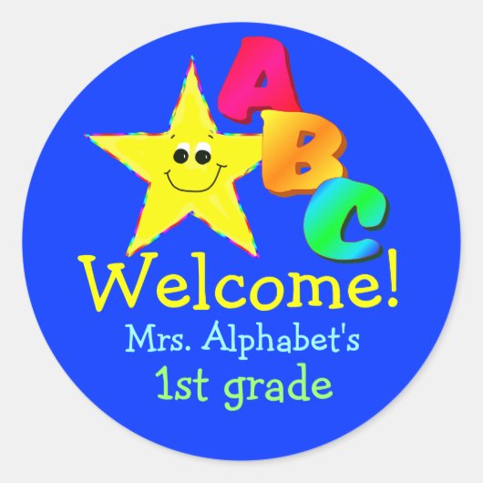 Welcome School Stickers (Vorderseite)
