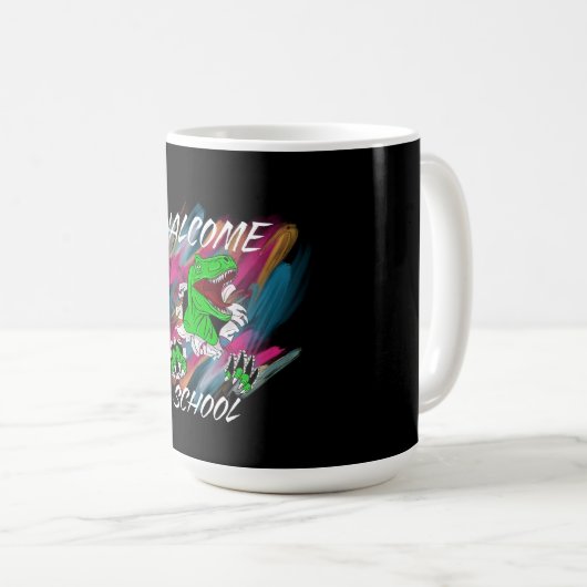 WELCOME SCHOOL WELCOME BACK TO SCHOOL KAFFEETASSE (VorderseiteRechts)