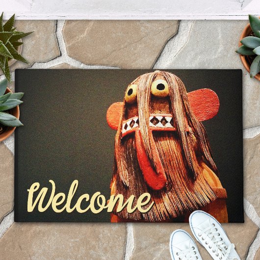 Welcome Script Kachina Puppentheater Foto Niedlich Fußmatte