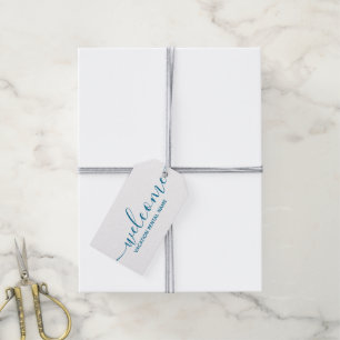 Welcome Sea Blue Business Geschenktag Geschenkanhänger