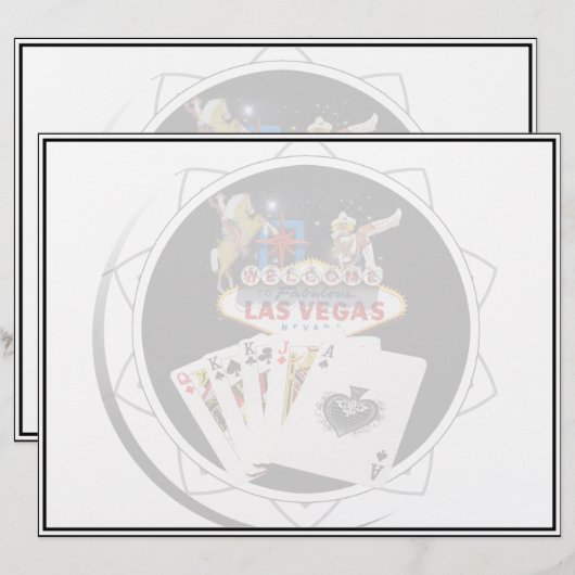 Welcome Sign Black Poker Chip (Vorne/Hinten)