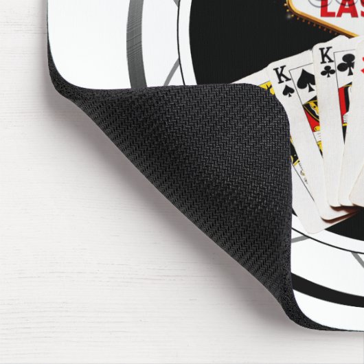 Welcome Sign Black Poker Chip Mousepad (Ecke)