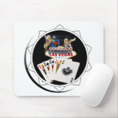 Welcome Sign Black Poker Chip Mousepad (Mit Mouse)