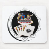 Welcome Sign Black Poker Chip Mousepad (Vorne)
