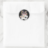 Welcome Sign Black Poker Chip Runder Aufkleber (Tasche)