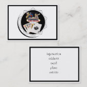 Welcome Sign Black Poker Chip Visitenkarte (Vorne/Hinten)