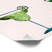 Welcome Sign Custom Margarita Bar Poster (Ecke)
