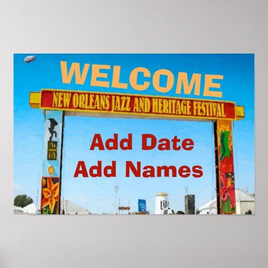 Welcome Sign, Jazz Music, Poster (Vorne)