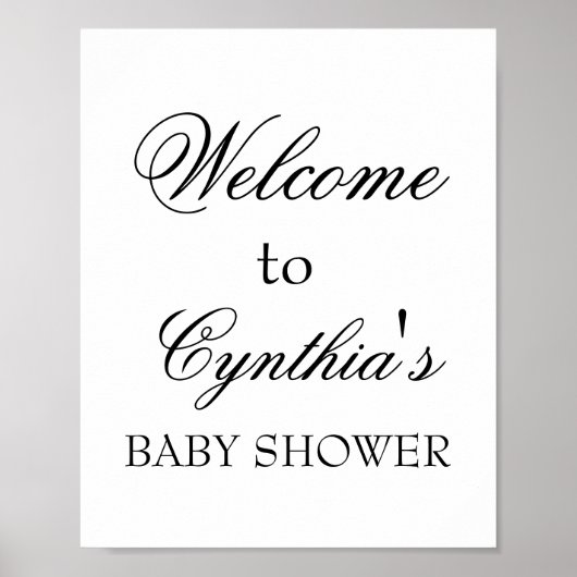 Welcome Sign Poster (Vorne)