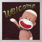 Welcome Sock Monkey Poster (Vorne)