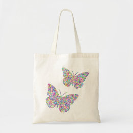 "Welcome, Spring!" Butterfly Tote Bag Tragetasche