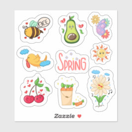 Welcome Spring Elements Set 1 Planer Aufkleber