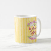 Welcome Spring Tulip and Daffodil Kaffeetasse (VorderseiteRechts)
