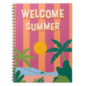Welcome Summer Notebook Notizblock (Vorderseite)