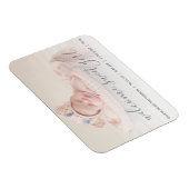 Welcome, Sweet Girl Foto Baby Announcement Magnet (Rechte Seite)